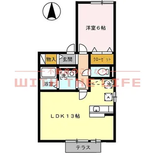 アンシャンテ【101号号室】の間取り