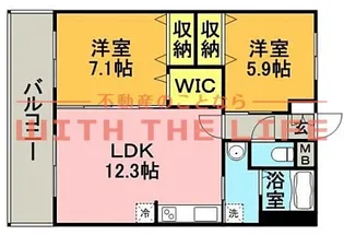 北野ガーデンコート【305号号室】の間取り