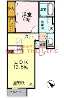 グランエスアール【B106号号室】の間取り