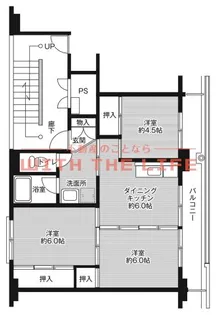 ビレッジハウス八女室岡【1-402号号室】の間取り