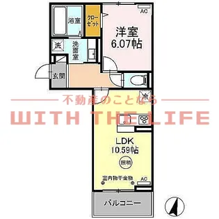 ル・ココン【305号号室】の間取り