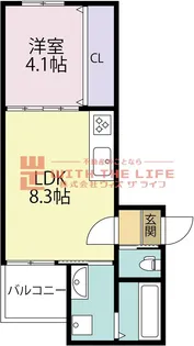 T-Regno田主丸【201号号室】の間取り
