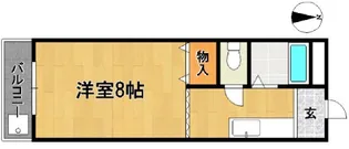 メゾンスコール【103号号室】の間取り