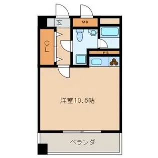 E・POPULAR(イーポプラール)【204号号室】の間取り