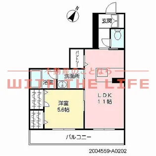 グリーンベルト神浦【202号号室】の間取り