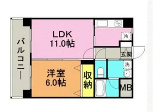 サンシャイン【402号号室】の間取り