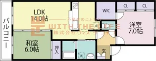 チャームビラ【C1号号室】の間取り