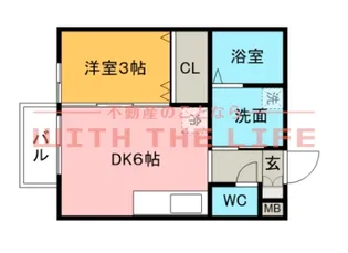 グレイスフル【103号号室】の間取り