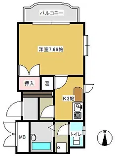 リーベンハォス【402号号室】の間取り