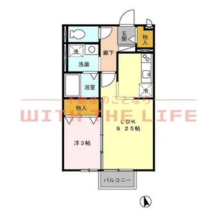 シャルムステージ【102号号室】の間取り