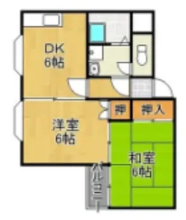 ピアザ5【101号号室】の間取り