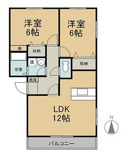 ルネス荒木二番館【101号号室】の間取り
