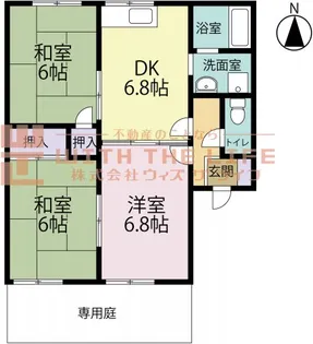 コスモハイツ柳瀬【201号号室】の間取り
