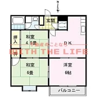 サンビレッジ津福【101号号室】の間取り