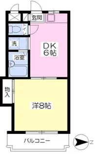 シャロム国分【102号号室】の間取り