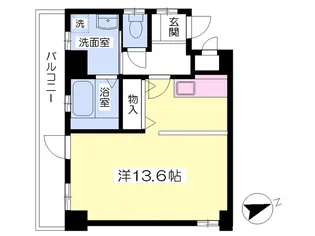 ESPRIT(エスプリット)医大通り【P号室】の間取り