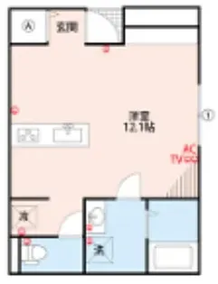 カーサタウンうきは【1階】の間取り