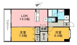 グランドヒルズ篠山【602号号室】の間取り