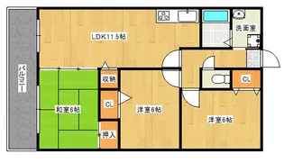 パストラールハイム【201号号室】の間取り