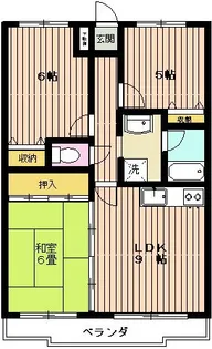 アークヒル久留米【205号号室】の間取り