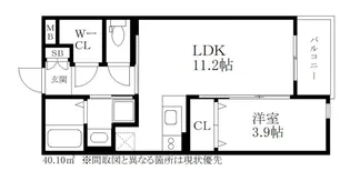 ボワットノワール【404号号室】の間取り