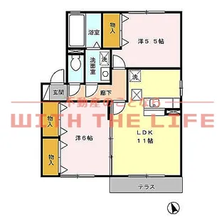 アルシオネ【C106号号室】の間取り