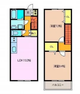 フォレストコート【D号室】の間取り