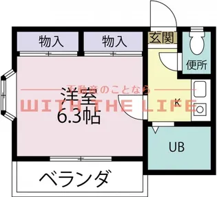 カーサ・カリン【101号号室】の間取り