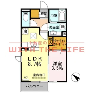 フェアプラッツ【B111号号室】の間取り