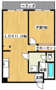 セイコービル【602号号室】の間取り