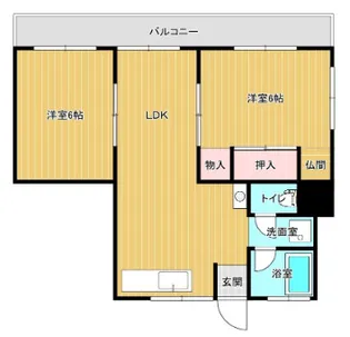 富久ビル【602号号室】の間取り