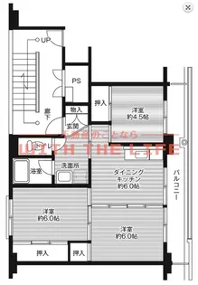 ビレッジハウス吉井Ⅱ【1-202号号室】の間取り