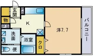 アムールポパイ【101号号室】の間取り