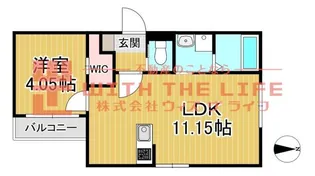 BRAVE BASE 久留米東【201号号室】の間取り