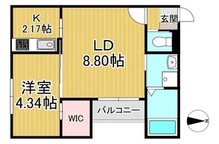 BRAVE BASE 久留米東【102号号室】の間取り