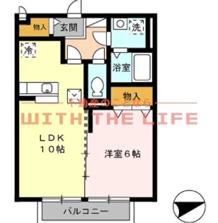 リーベンルーチェⅡ【105号号室】の間取り