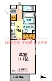 オリカン【201号号室】の間取り