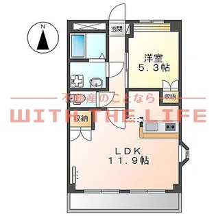 ファインコート北野I【101号号室】の間取り
