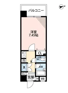 ダイナコート久留米本町【406号号室】の間取り