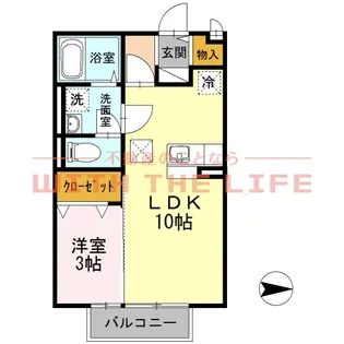 ガーデンヒルズ荒木【103号号室】の間取り