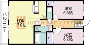 ルネスTANAKA【105号号室】の間取り