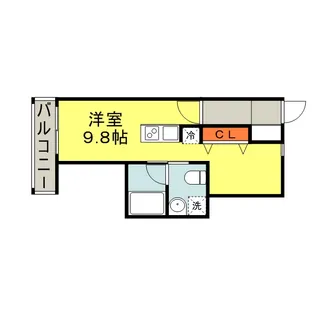 ベルリネッタ【203号号室】の間取り