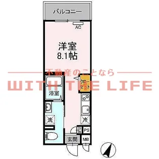 グランジュール大手町【801号号室】の間取り