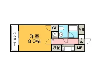 ローズガーデンⅠ【801号号室】の間取り