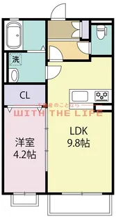 メゾンシュクレ【203号号室】の間取り