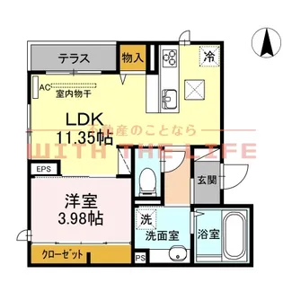 プロムナード新堀【105号号室】の間取り