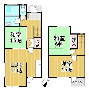 テラスハウス中尾山の間取り