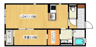 セレッソハイムⅡ【102号号室】の間取り