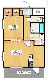 グランベールさくら小路【201号号室】の間取り