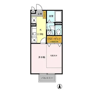 アゼリアコート【207号号室】の間取り